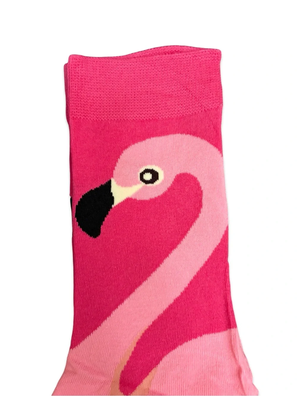 Flamingo Colorful Novelty Crew Socks One Size Fits Most